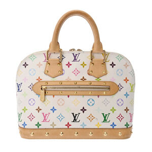 Louis Vuitton Multicolore Multicolor Alma Bron White Monogram Handbag